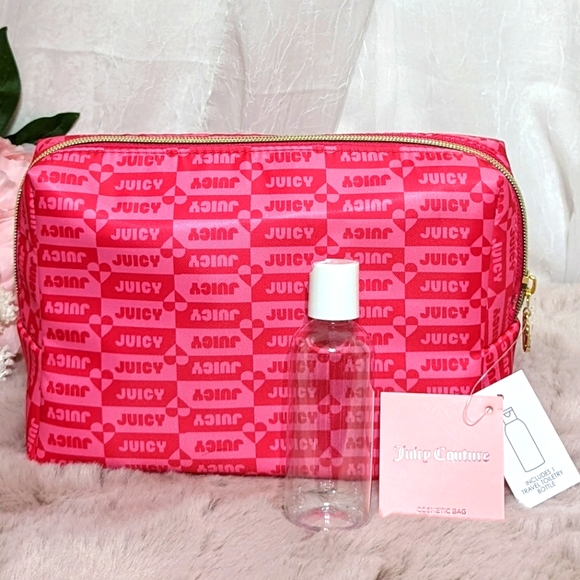 🆕 Juicy Couture Logo Travel Cosmetic Bag 💗 - Picture 5 of 7